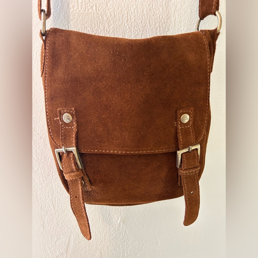 Quiksilver purse, brown leather, EUC